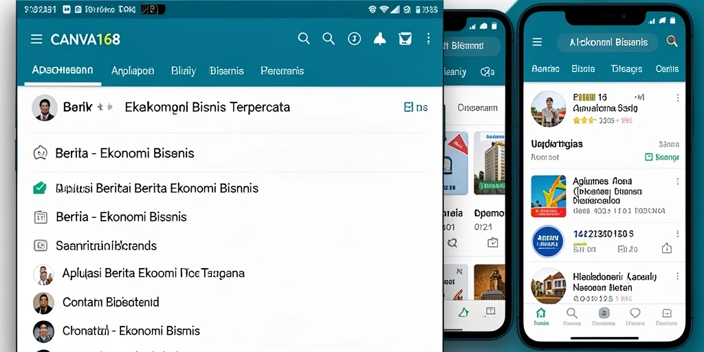 Tampilan antarmuka yang intuitif dan informatif dari aplikasi CANVA168.