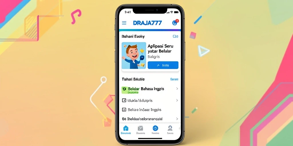 Antarmuka pengguna DRAJA777 dengan fitur belajar interaktif.
