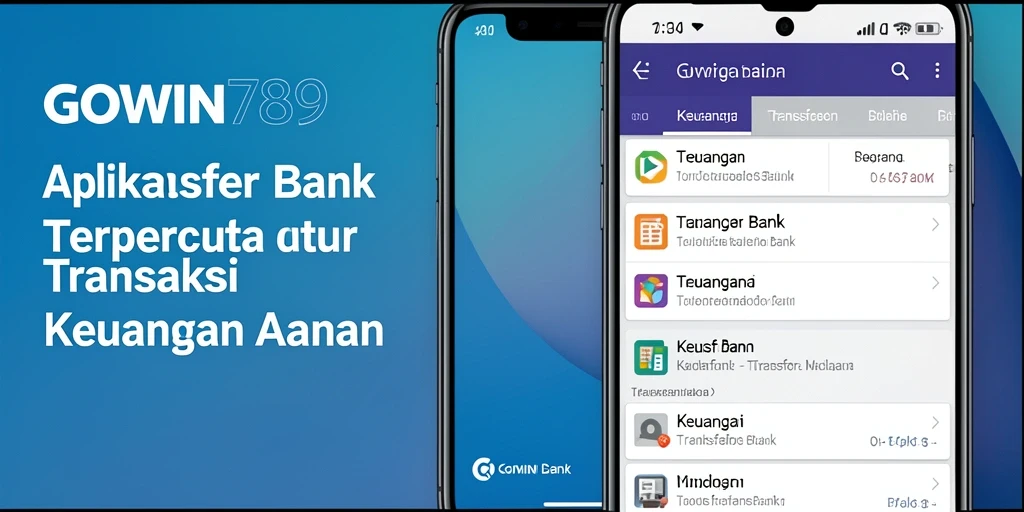 Tampilan antarmuka GOWIN789 untuk transaksi Transfer Bank yang efisien.