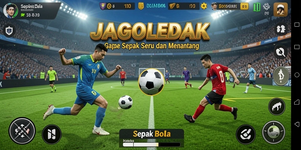 Tampilan antarmuka JAGOLEDAK yang dinamis dan menarik.