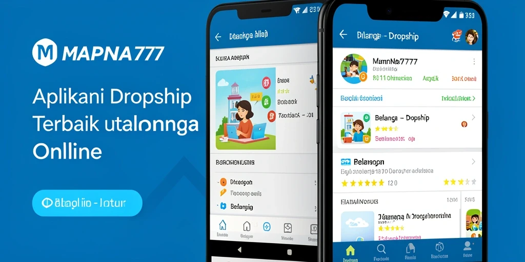 Antarmuka aplikasi MAPNA777 yang intuitif untuk transaksi dropship.