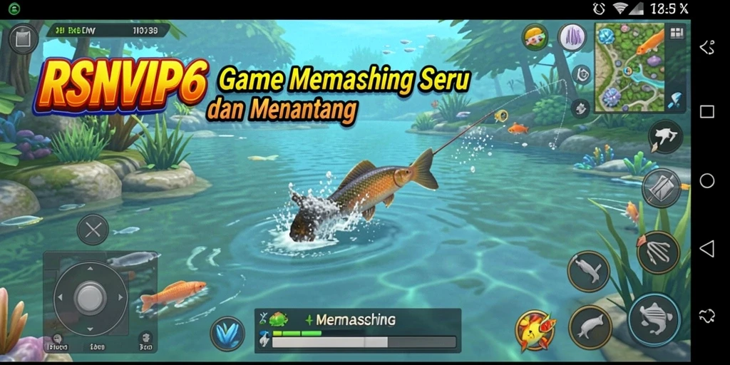 Antarmuka memancing RSNVIP6 yang menawan dan interaktif.