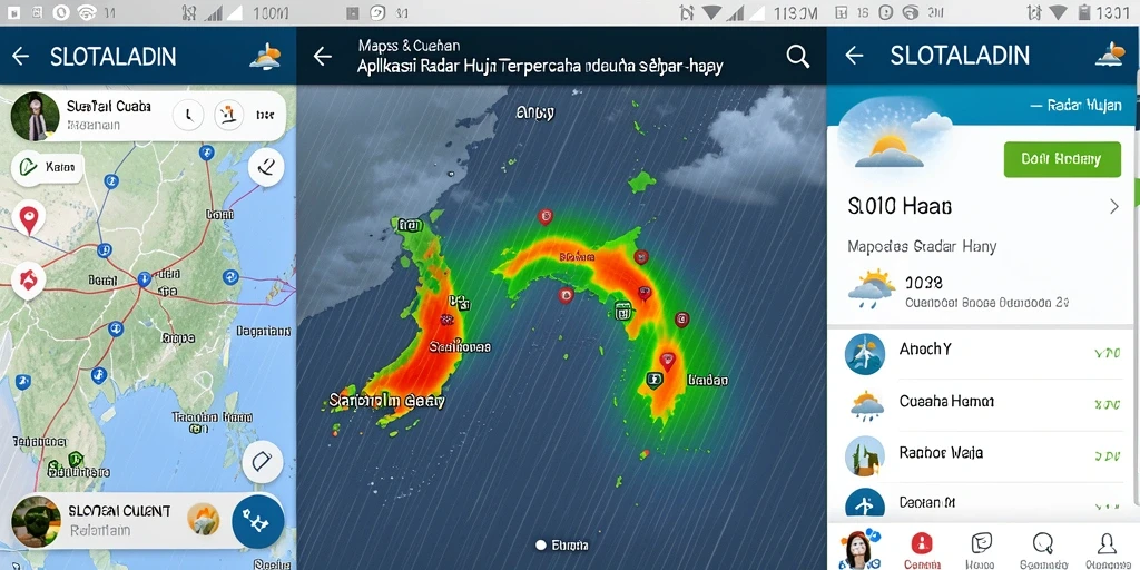 Tampilan antarmuka radar hujan SLOTALADIN yang informatif.